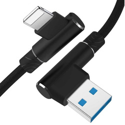 AM30 | Apple Lightning 1M | Úhlový nabíjecí USB kabel telefonu | iPhone 5 6 7 8 X 11 2,4A