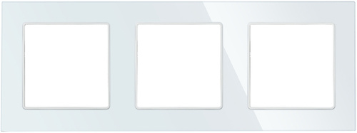 SC80-3 | Trojitý rámeček pro vložky F60 | Bílé tvrzené sklo