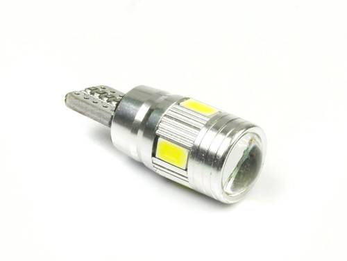 Car LED bulb W5W T10 6 SMD 5630 SUPER LENS CAN BUS