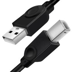 UP-3-3M-Schwarz | USB-A - USB-B Kabel für Drucker, Scanner | 3 Meter