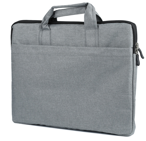 BR03 | Krepšys, 15,6 colio nešiojamojo kompiuterio rankovė | rankenos, petnešėlė, šoninė kišenė | pilka