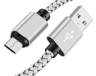 C06 | Micro USB 1M | Nylonowy kabel do telefonu Quick Charge 3.0 2A