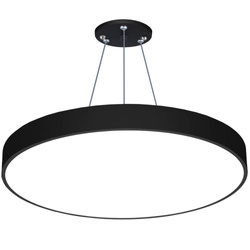 LPL-005 | Lampa sufitowa wisząca LED 50W | okrągła pełna | aluminium | CCD niemrugająca | Φ60x6