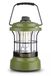 MY-880 | Lampka kempingowa LED w stylu retro z funkcją powerbanka | Płynna regulacja jasności i barwy | 3000mAh, 20-260lm, 5-120h, IPX6 | Zielona