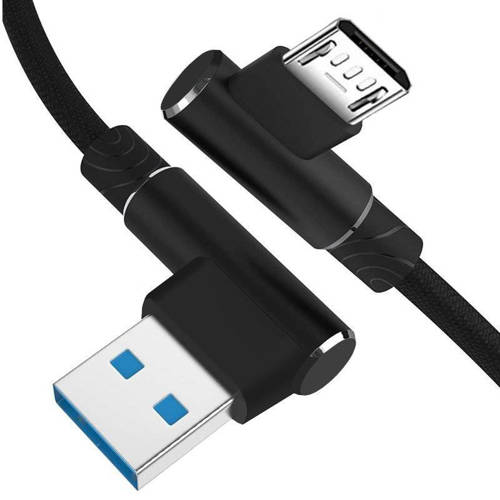 AM30 | Micro-USB 1M | Kątowy kabel USB do ładowania telefonu | Quick Charge 3.0 2.4A