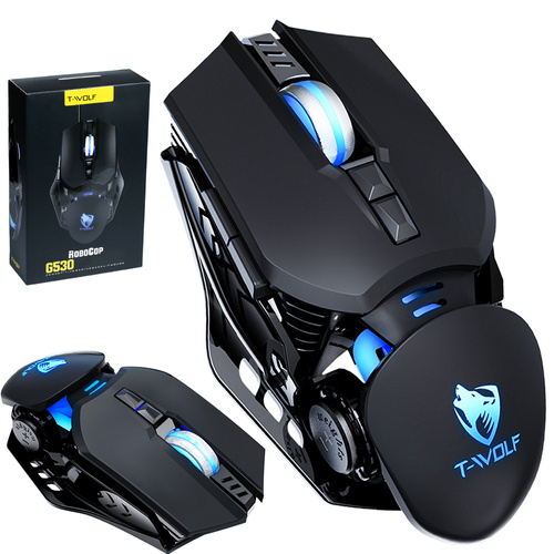 G530 | Gamingowa myszka komputerowa, przewodowa, optyczna, USB | podświetlenie LED RGB | 1200-6400 DPI, 7 przycisków