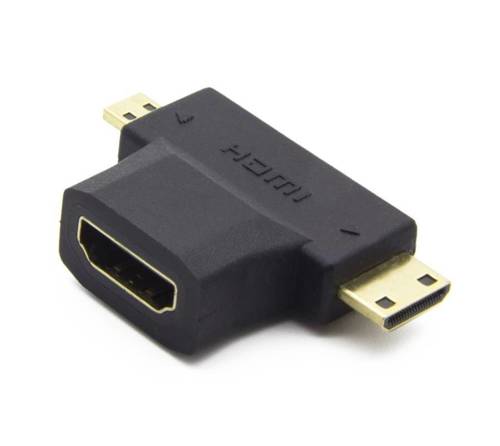 HA-3 | Przejściówka HDMI do Mini HDMI i Micro HDMI | 4K | 3D