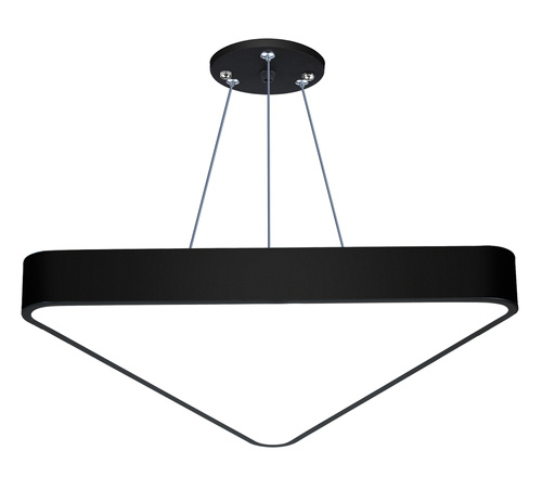 LPL-007 | Lampa sufitowa wisząca LED 40W | trójkątna pełna | aluminium | CCD niemrugająca | Φ60x6