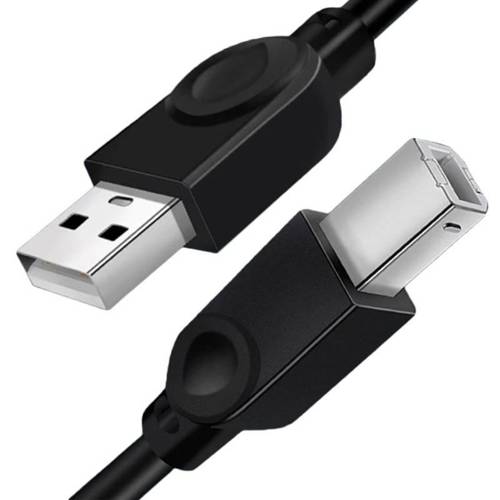 UP-5-5M-Svart | USB-A - USB-B-kabel för skrivare, skanner | 5 meter